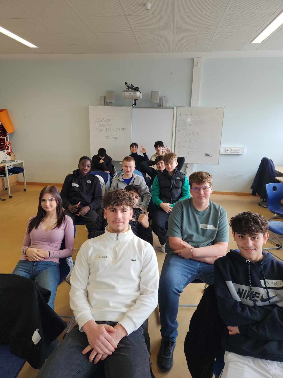 Klasse 9a während der Schulung