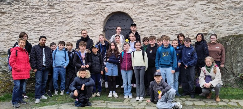 Schüler auf der Festung Ehrenbreitstein