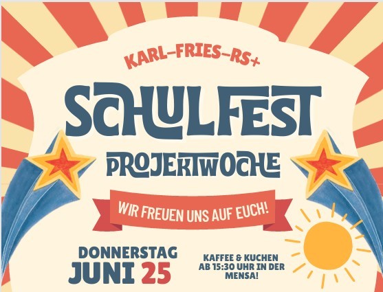 Plakat Schulfest